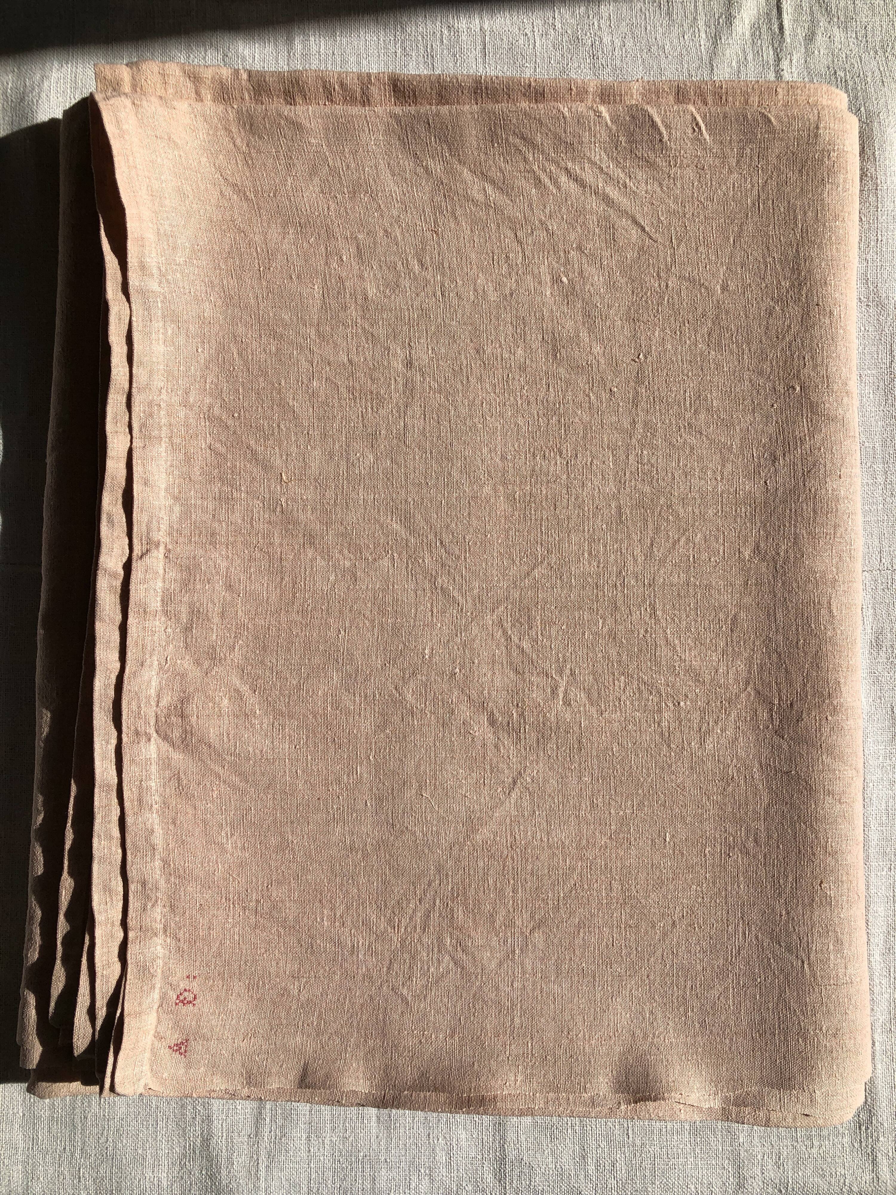 Harvest tablecloth tinted in tea pink