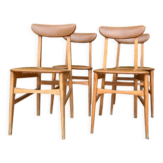 4 danish chairs 50/60