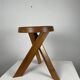Tabouret chapo s31 en orme massif