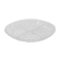 Sculpted oval glass plate with 4 compartments
