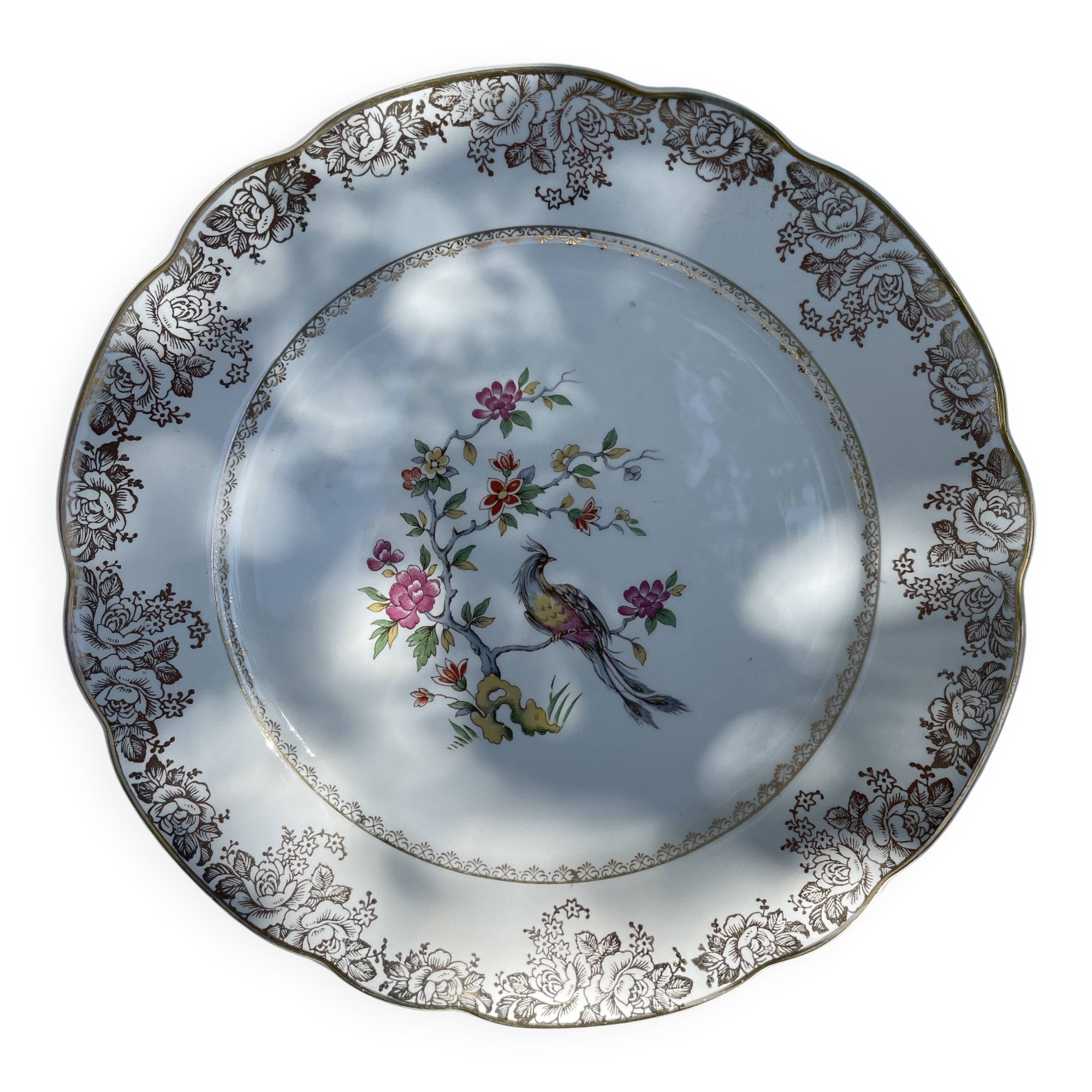 Set of 10 vintage French plates – Digoin Sarreguemines, collection