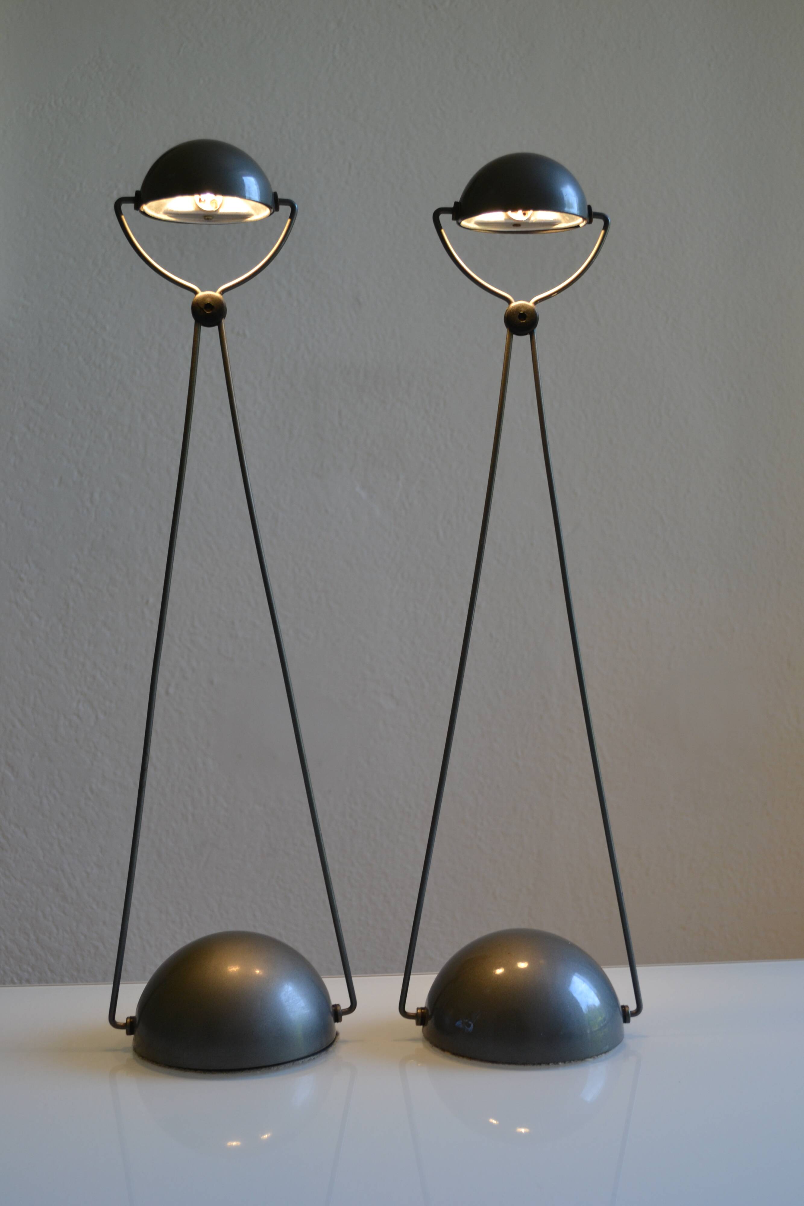 Paire de lampe postmoderniste " meridiana " par Paolo Piva pour stefano Cevoli