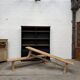 Pair of solid oak benches