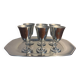 Letang Remy serving tray and ice cream sorbet flute cup