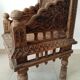 Fauteuil ancien Pidha Num2 Radjastan XIXeme en Palissandre massif