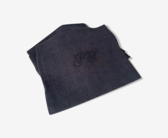 Torchon ancien monogrammé