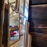 Miroir art déco doré
