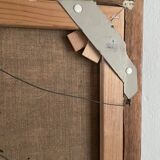 Huile sur toile naïve, milieu XXème