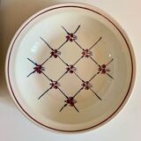 Plat saladier fleuri