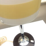 Lamp Mazda foot chrome Lampshade style glass