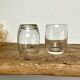 5 petits verres striés vintage