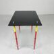 Arlecchino table with 2 glass plates, 1950s