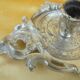 Bronze hand candle holder silver Louis XV style