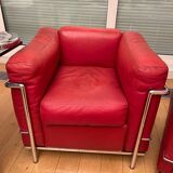 Paire de fauteuils LC2 Le Corbusier