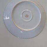 Gold-gilded Limoges porcelain plate