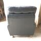 Former black leather chair