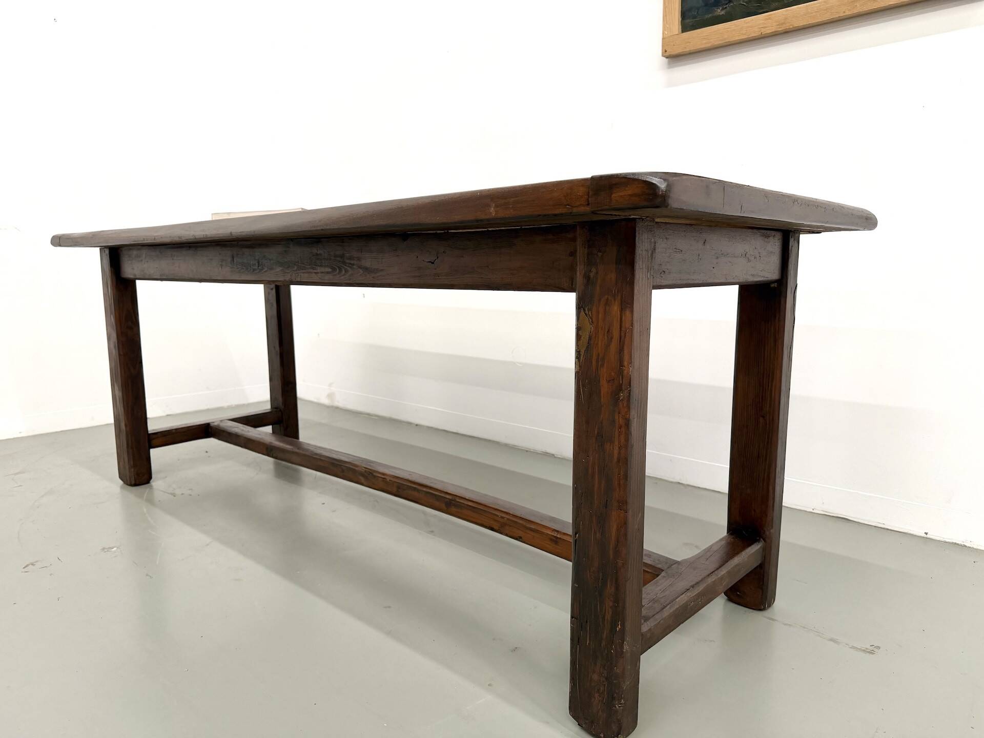 Farm table circa 1900 in solid oak and pine.