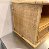 Vintage rattan bedside Dal Vera
