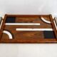 Art Deco graphic plateau