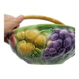 Vintage fruit basket in Sarreguemines slip