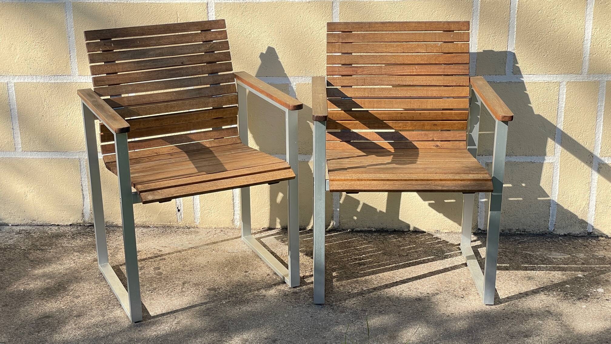 Paire de fauteuils esprit Karin Mobring Ikea