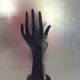 Vintage black ceramic hand