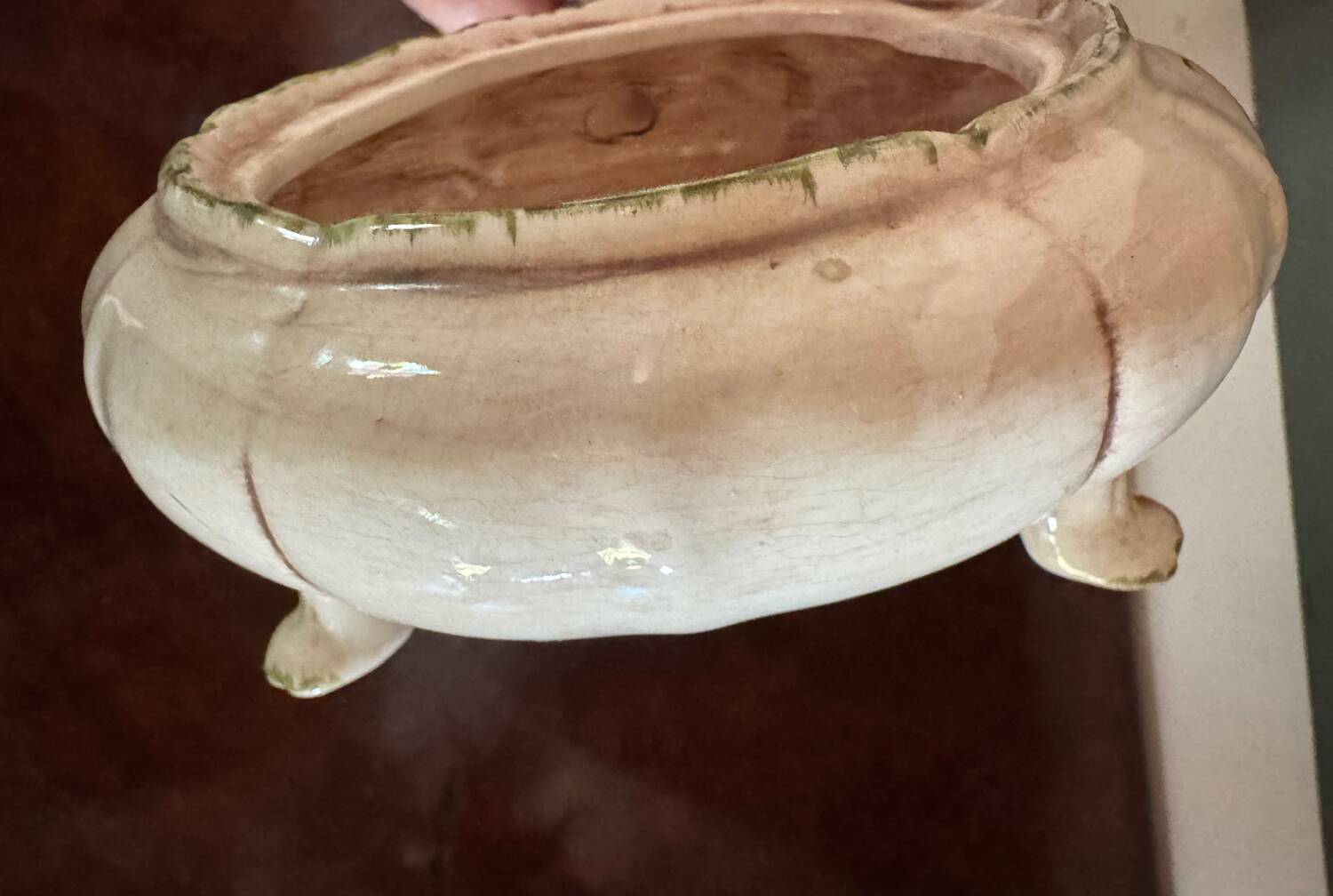 Antique ceramic flower vase