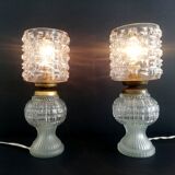 Pair of crystal lamps 1960