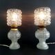 Paire de lampes en cristal des années 1960