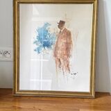 Illustration on vintage paper