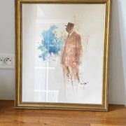 Illustration on vintage paper