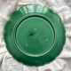 Round dish in Sarreguemines vine leaf slip