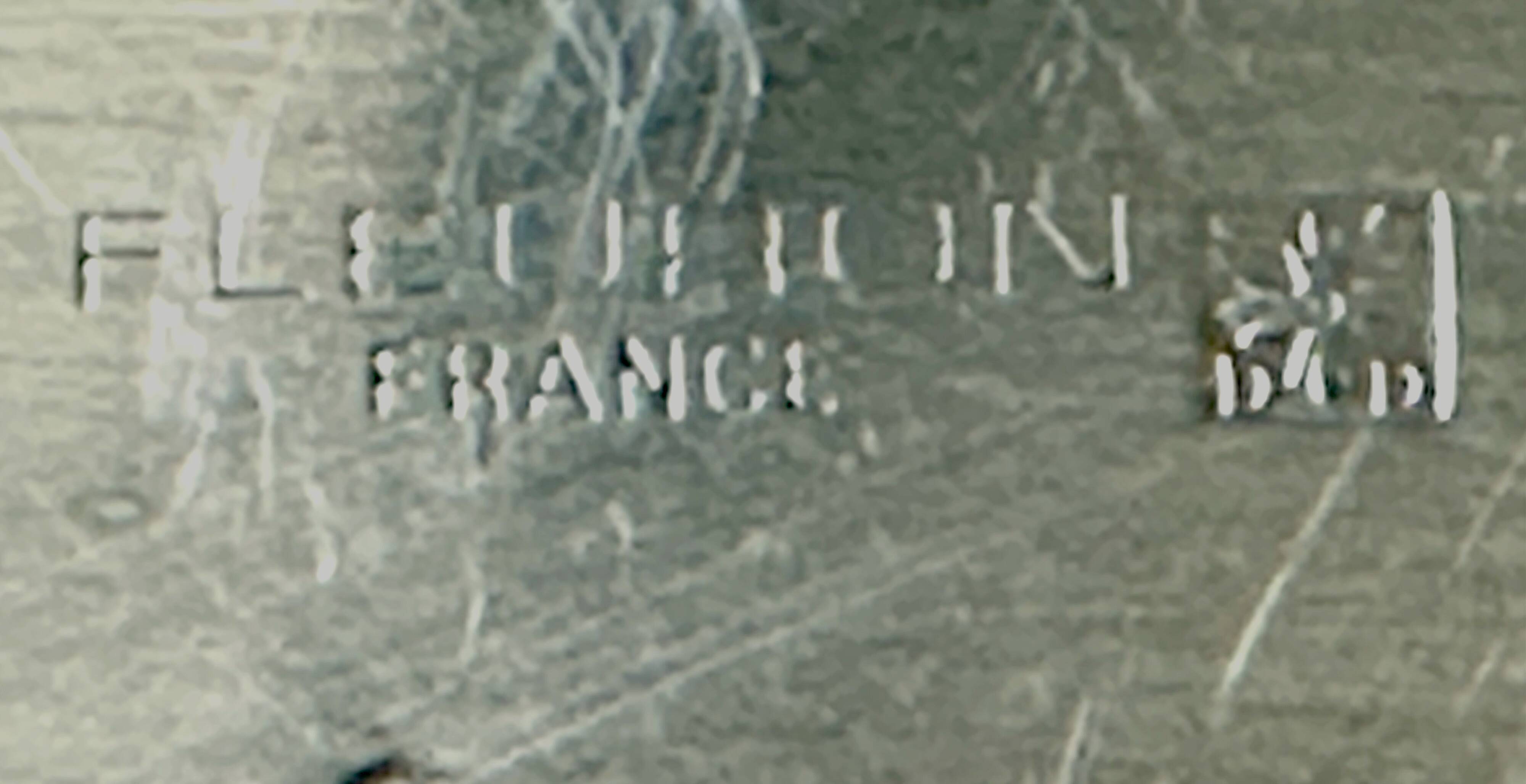 Grand plat de service Fleuron - Christofle en métal argenté forme coquille