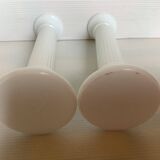 Paire anciens bougeoirs opaline Germany