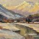 Tableau "Village de montagne"