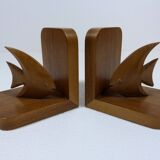 Teak book ends fishes 1960’s