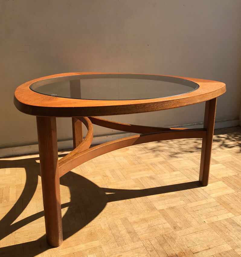 Table basse tripode en teck Nathan - 1960