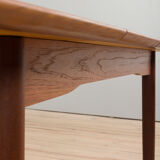 Danish rectangular teak extension table, 1970s