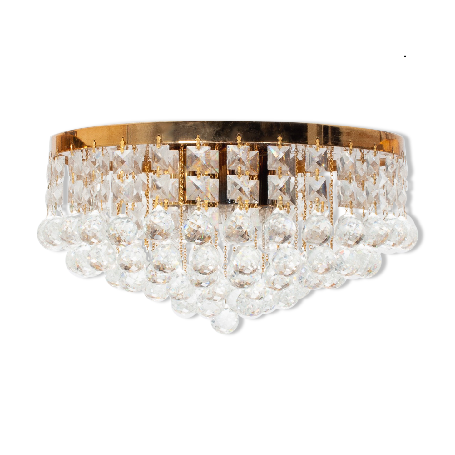 Swarovski crystal ball chandelier, 1970