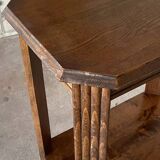 Console Art Déco en chêne – époque 1920-1930