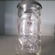 Antique engraved crystal and pewter beer mug