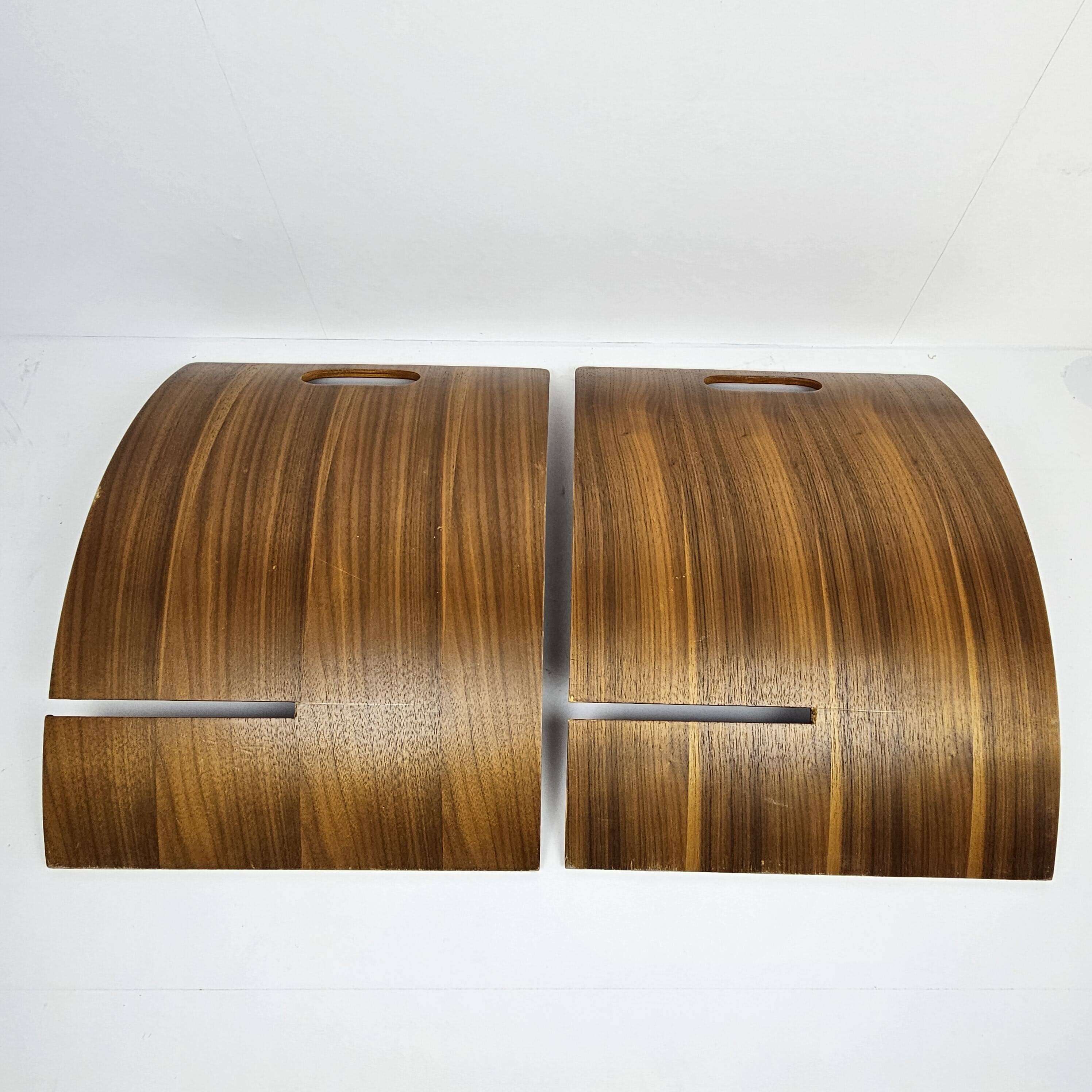 Scandinavian Magazine Rack in Teak Veneered Plywood, 1970's