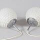 2-piece set Bubble Space Age opal glass ceiling lamps/ceiling lights by Rolf Krüger for Staff, Germany, 1970s.