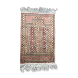 Tapis turc très fin en soie hereke fait main 61x90 cm