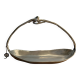 ​Basket  ​in Pewter ​Signed ​Jean Goardère - Arts and crafts
