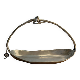 ​Basket  ​in Pewter ​Signed ​Jean Goardère - Arts and crafts