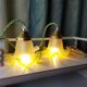 Duo de lampes baladeuses tulipes vertes