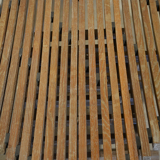 Table ajourée en bois 1980