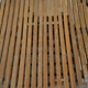 Table ajourée en bois 1980