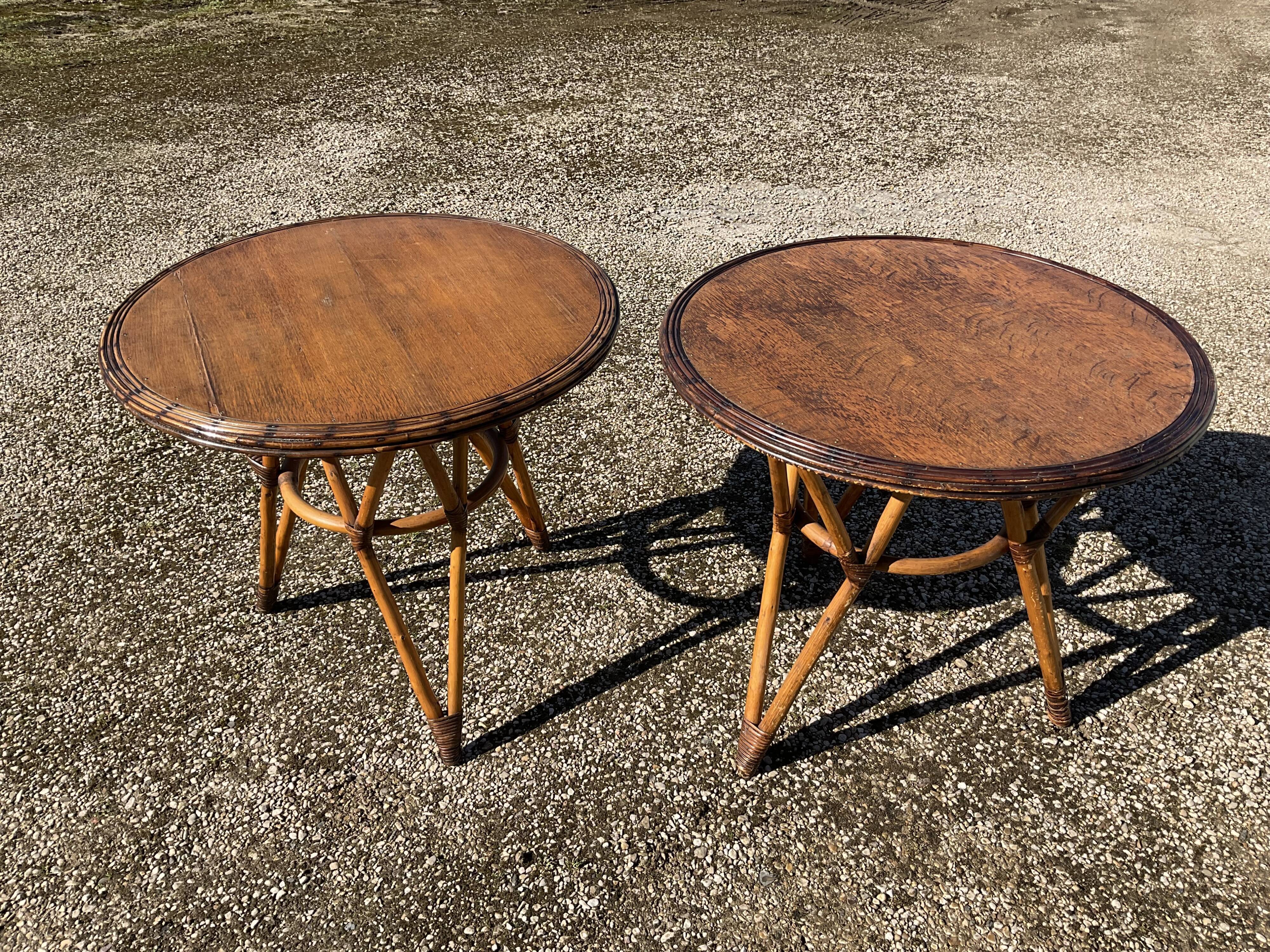 2 vintage tables